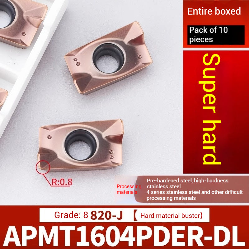1026-CNC milling inserts APMT1135 carbide 1604 milling inserts fast feed R0.8 coated rough milling cutter grains Shandong Denso Pricision Tools Co.,Ltd.